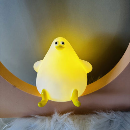 Warm Lovely Cute Cartoon Silicone Sea Gull Night Light With USB Charging Christmas Gifts Kids Grils Room Bedside Sleeping Lamp - 0 - Scribble Snacks