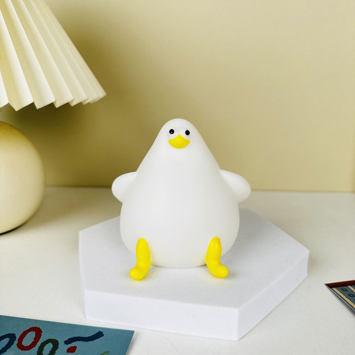 Warm Lovely Cute Cartoon Silicone Sea Gull Night Light With USB Charging Christmas Gifts Kids Grils Room Bedside Sleeping Lamp - 0 - Scribble Snacks