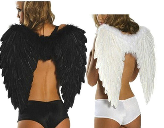 Wings adult erotic lingerie Halloween costume angel play - 0 - Scribble Snacks