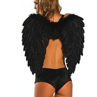 Wings adult erotic lingerie Halloween costume angel play - 0 - Scribble Snacks