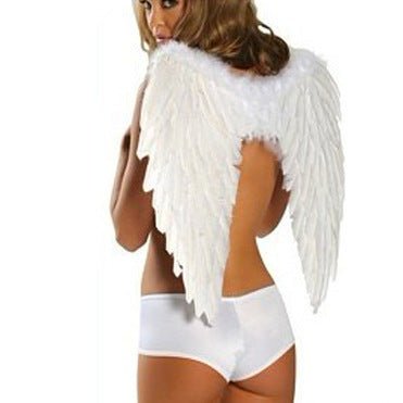 Wings adult erotic lingerie Halloween costume angel play - 0 - Scribble Snacks