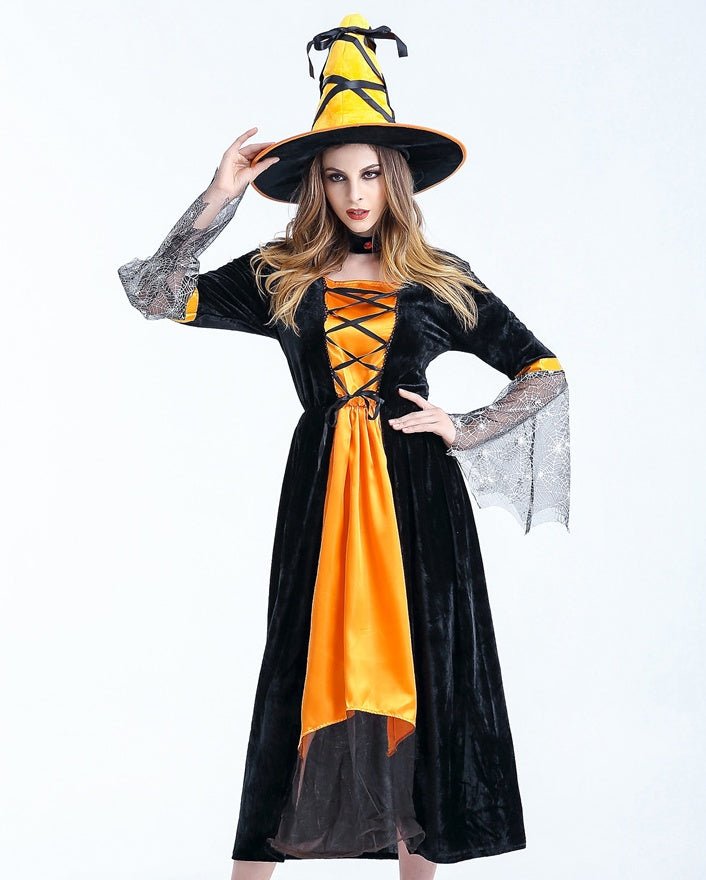 Women Scary Witch Costumes Adult Sorceress Cosplay Costume For Halloween Carnival Fancy Dress Women Magic Moment Costume - 0 - Scribble Snacks