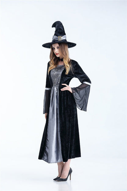 Women Scary Witch Costumes Adult Sorceress Cosplay Costume For Halloween Carnival Fancy Dress Women Magic Moment Costume - 0 - Scribble Snacks