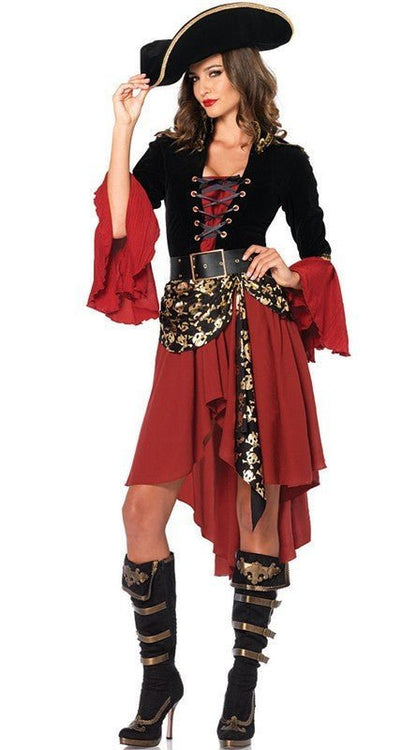 Women's Pirate Costume Halloween Costume - 0 - Scribble Snacks