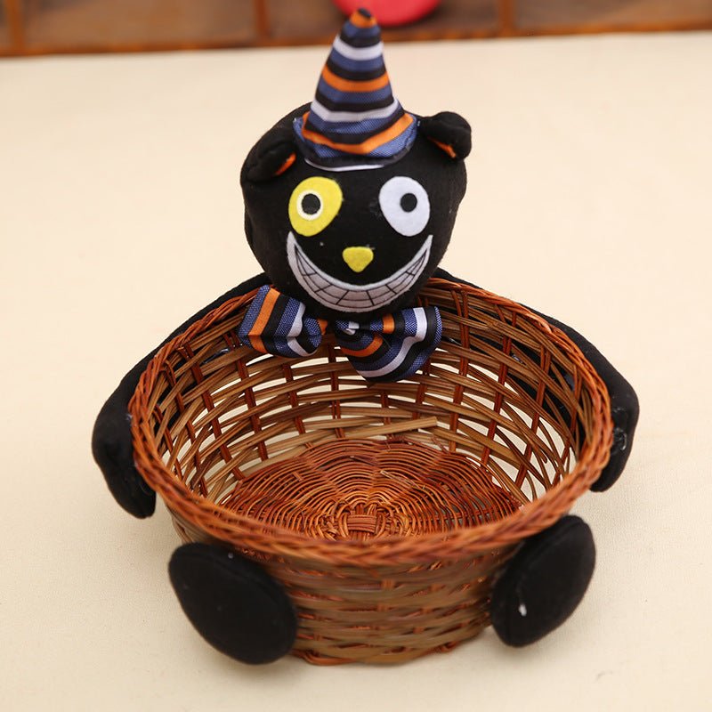 Woven Halloween Candy Cookie Basket - 0 - Scribble Snacks