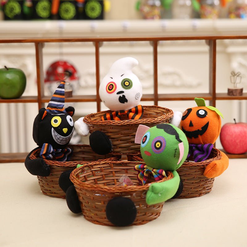 Woven Halloween Candy Cookie Basket - 0 - Scribble Snacks