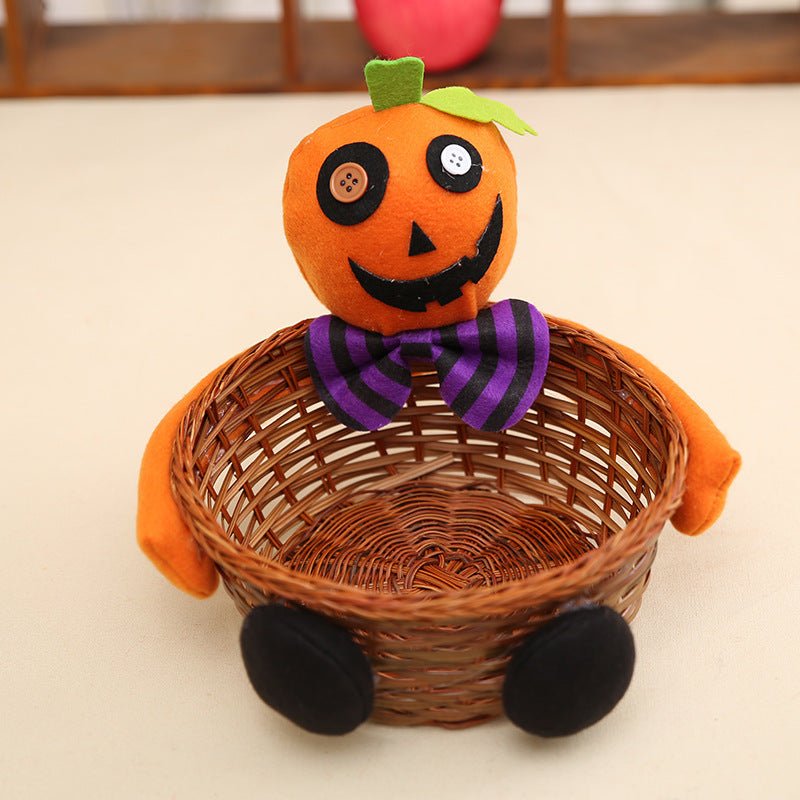 Woven Halloween Candy Cookie Basket - 0 - Scribble Snacks