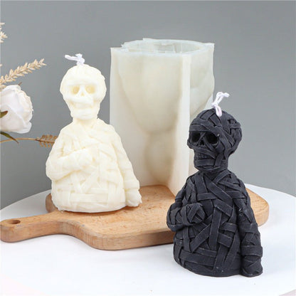 Zombie Skull Halloween Silicone Candle Mold - 0 - Scribble Snacks