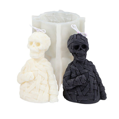 Zombie Skull Halloween Silicone Candle Mold - 0 - Scribble Snacks