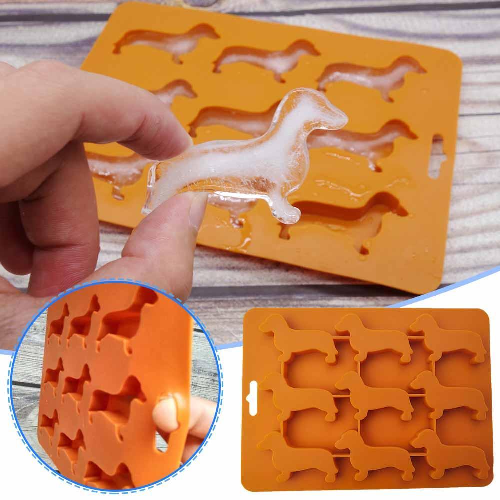 3D Dachshund Ice Cube Mold - Reusable Food Grade Mold for Summer Drinks with Juice and Wine - Ice Cube Trays - Scribble Snacks