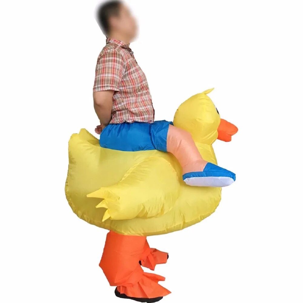 Adult Inflatable Duck Costume - Inflatable Costume - Scribble Snacks