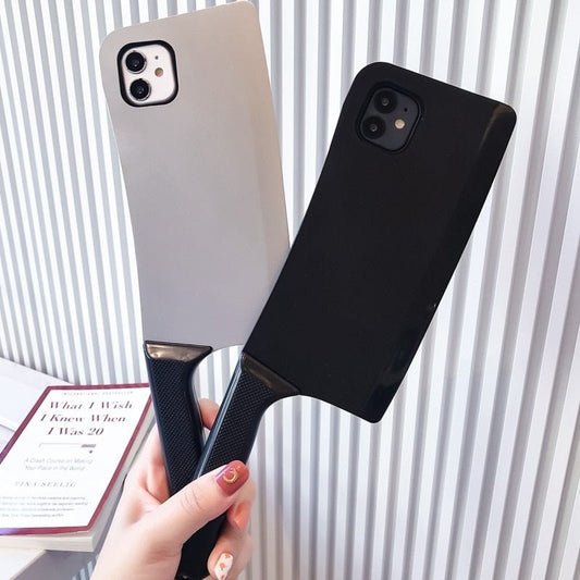 Anti-Fall Kitchen Knife Phone Case - Creative Silicone Protection for iPhone 14/13/12/11 & More - iPhone Cases - Scribble Snacks