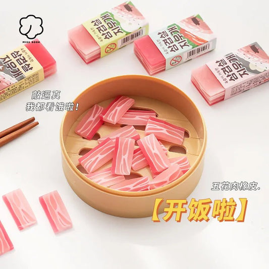 Artfully Porky Mini Eraser Set - Erasers - Scribble Snacks