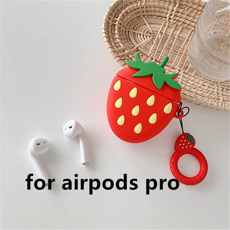 Avocado, Strawberry, Carrot, Cactus AirPods 1/2/Pro Silicone Case - Airpods Cases - Scribble Snacks