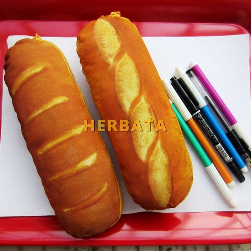 Baguette Canvas Pencil Case - Pencil Cases - Scribble Snacks