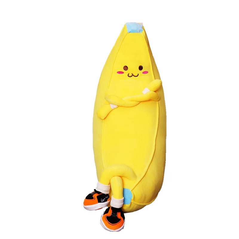 Banana Plush Cushion Pillow - Soft Plush Toys - Scribble Snacks
