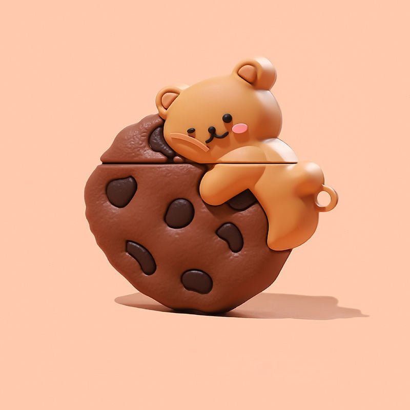 Bear Necessities - 3D Cartoon Cookies Bear AirPods 1/2/3/Pro Cases - Airpods Cases - Scribble Snacks