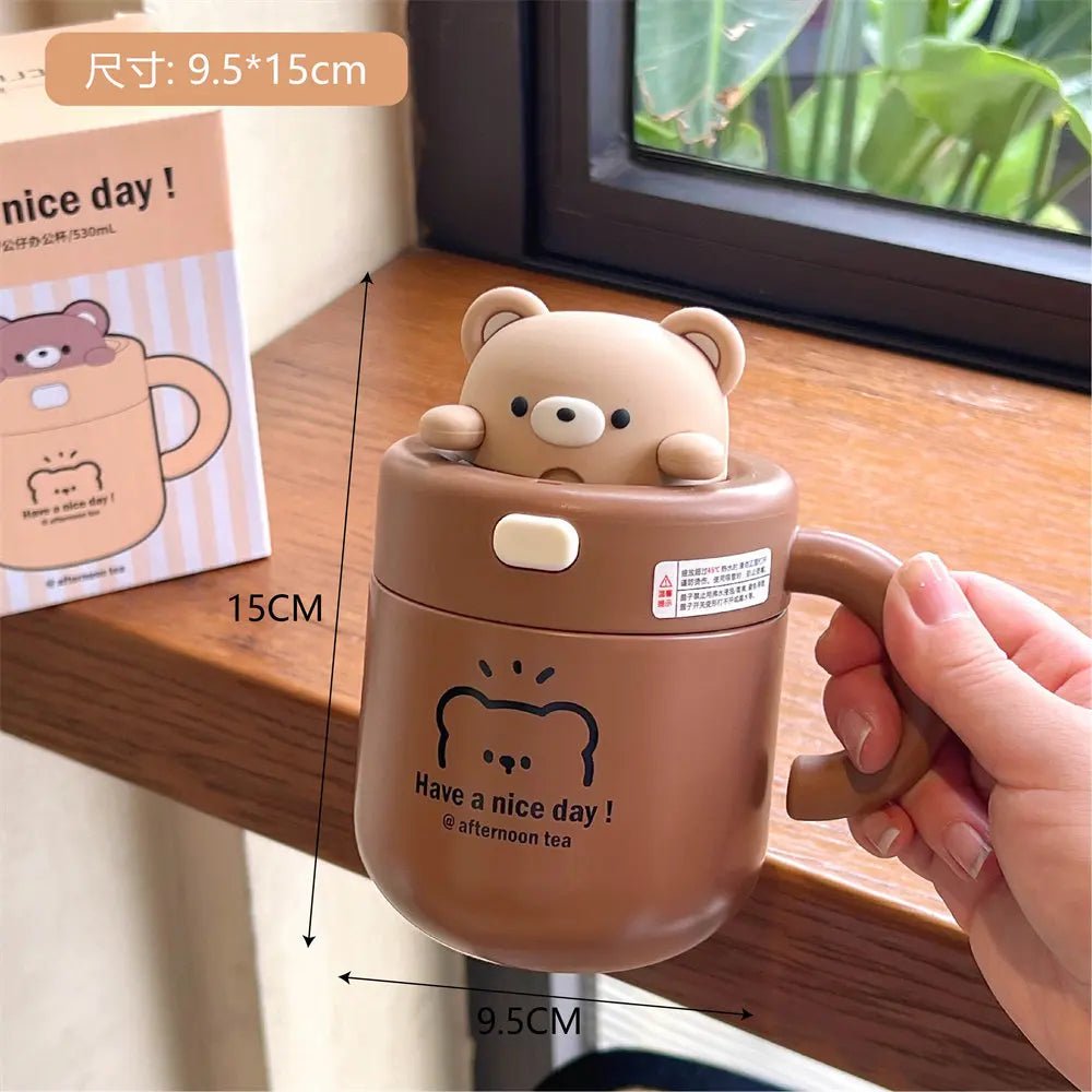 Bear Rabbit Kawaii Mug Warmer - Mugs - Scribble Snacks