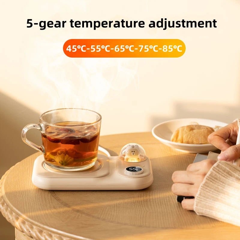Bear-Shaped Electric Tea Warmer - Drink/Mug Warmer - Scribble Snacks