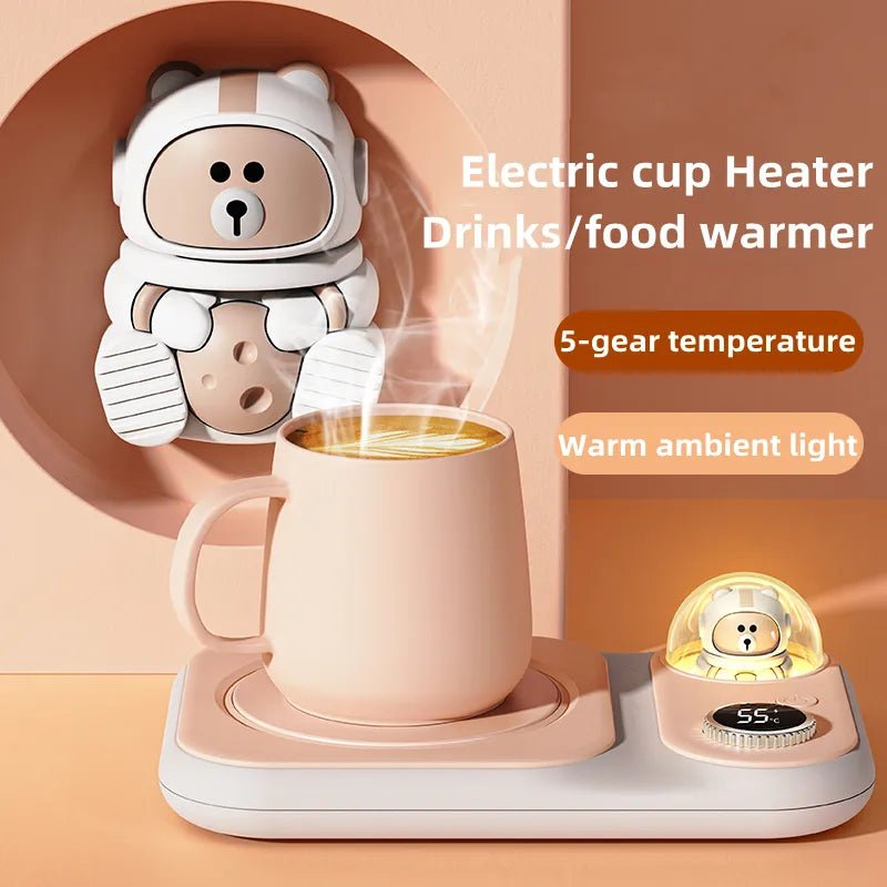 Bear-Shaped Electric Tea Warmer - Drink/Mug Warmer - Scribble Snacks