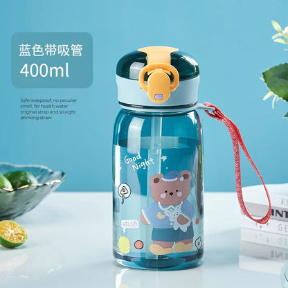 Bear Sippy Cup with Straw - Water Bottles - Scribble Snacks
