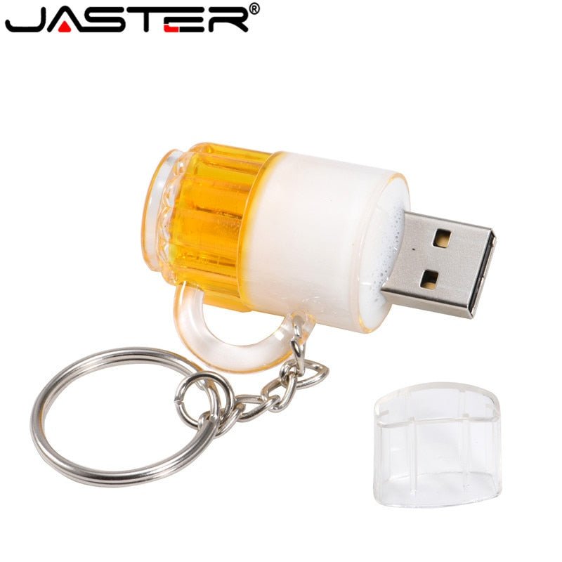 Beer Mug USB 2.0 Flash Drive with Keychain - 64GB - USB Drive - Scribble Snacks