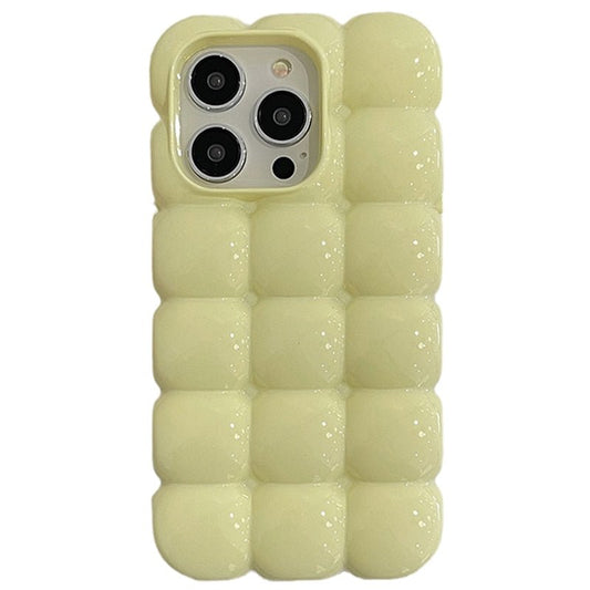 Bread chocolate block soft TPU iPhone case with puffy 3D squares