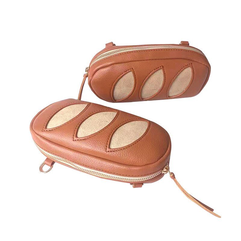 Bread Shape Large Canvas Makeup Bag - Bags & Backpacks - Scribble Snacks