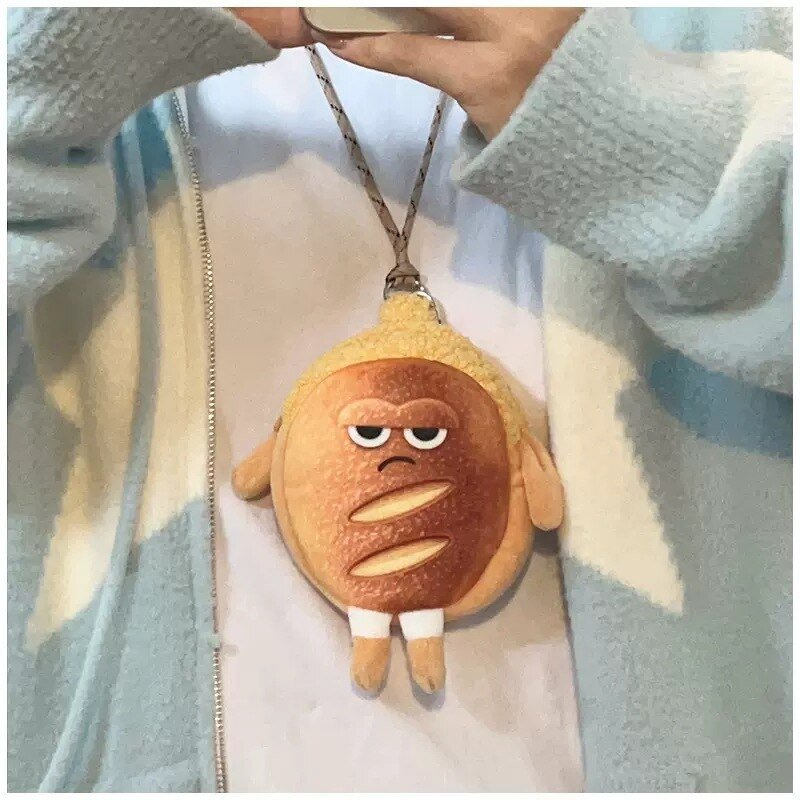 Bread Toast Plush Crossbody Bag, Coin Purse and Card Holder - Bags & Backpacks - Scribble Snacks