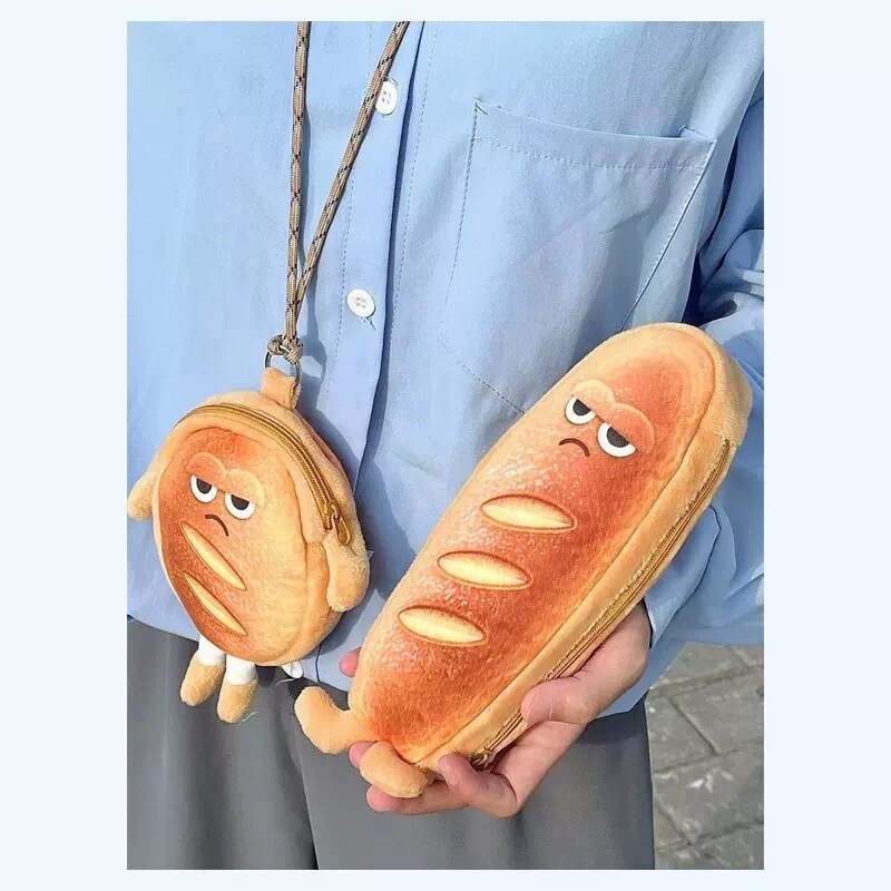 Bread Toast Plush Crossbody Bag, Coin Purse and Card Holder - Bags & Backpacks - Scribble Snacks