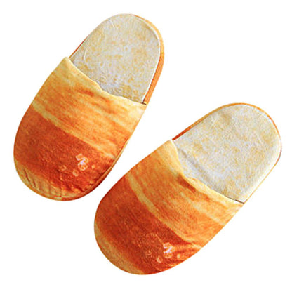Bread Winter Slippers: Unisex, Soft Sole, Indoor Use - Shoes & Slippers - Scribble Snacks