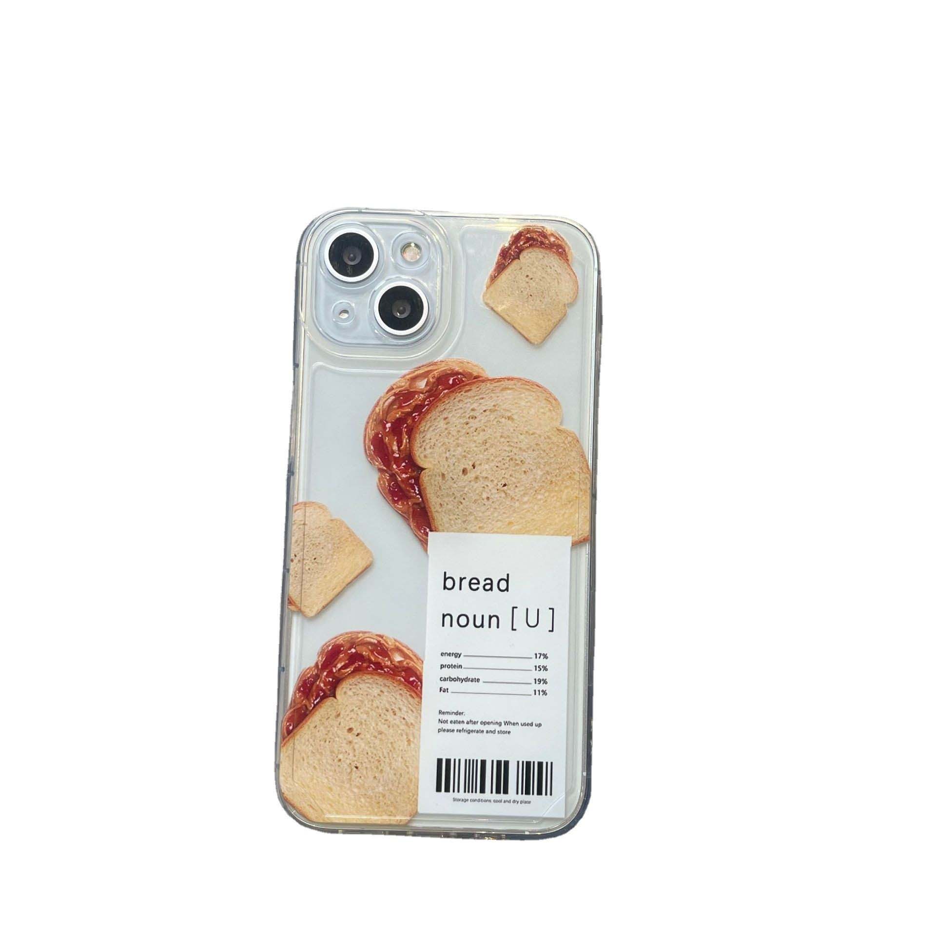 Breakfast Bread Buddy - Bread Label Phone Case for iPhone 13/11/14/12 & More - iPhone Cases - Scribble Snacks