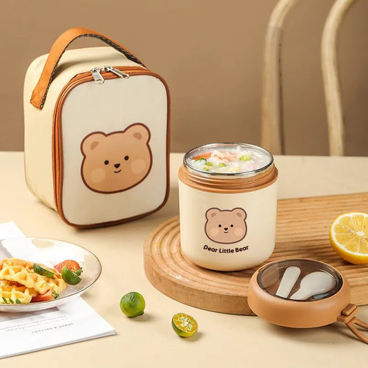 Breakfast Soup Cup Stainless Steel Thermos - Lunch Box - Scribble Snacks