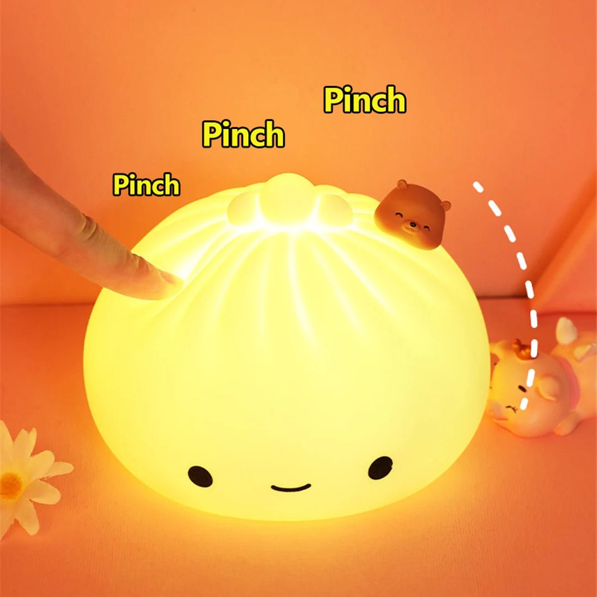 Bun Dumpling Night Light - Lamp / Lighting - Scribble Snacks