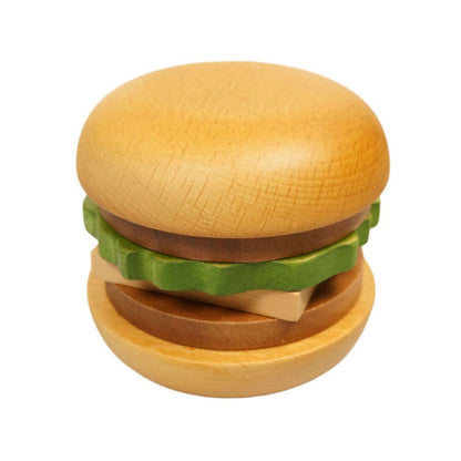 Burger Shaped Wooden Coaster Placemat - Kitchenware - Scribble Snacks