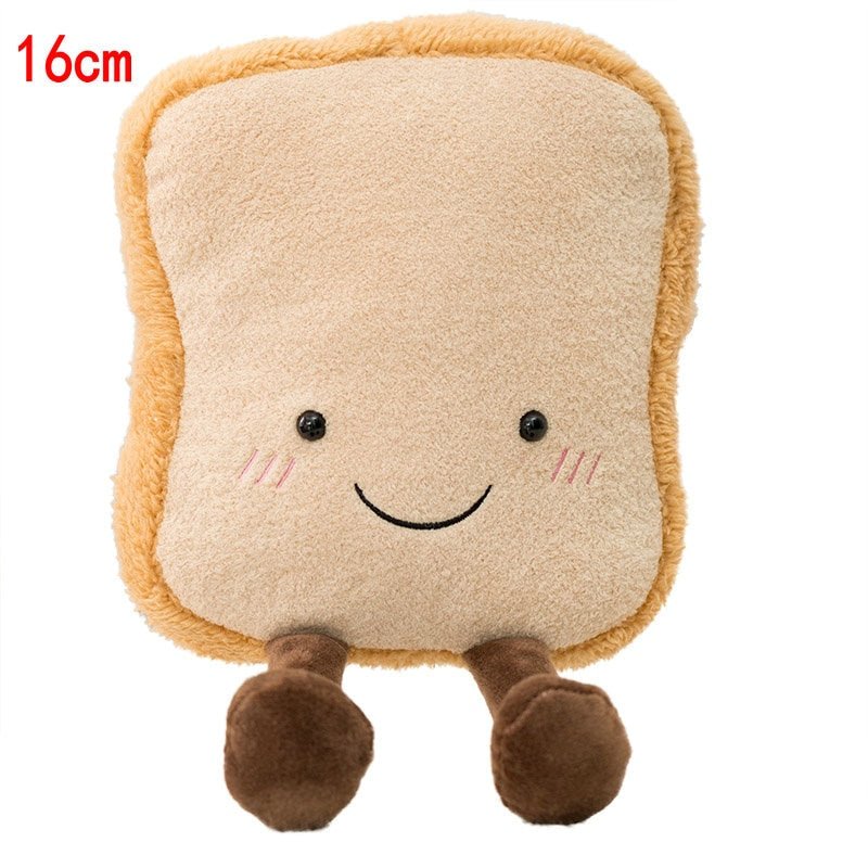 Burrito & Croissant Plush Pillow: Stuffed Bread Dolls - Soft Plush Toys - Scribble Snacks