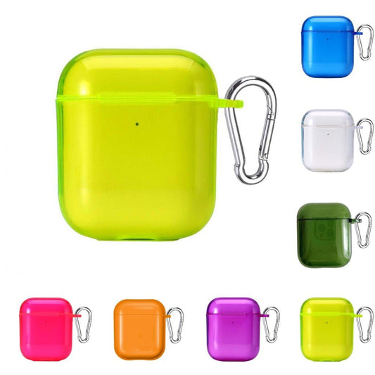 Candy-Colored Silicone AirPods Cover for AirPods Pro, 1, 2, 3 with Keychain - Airpods Cases - Scribble Snacks