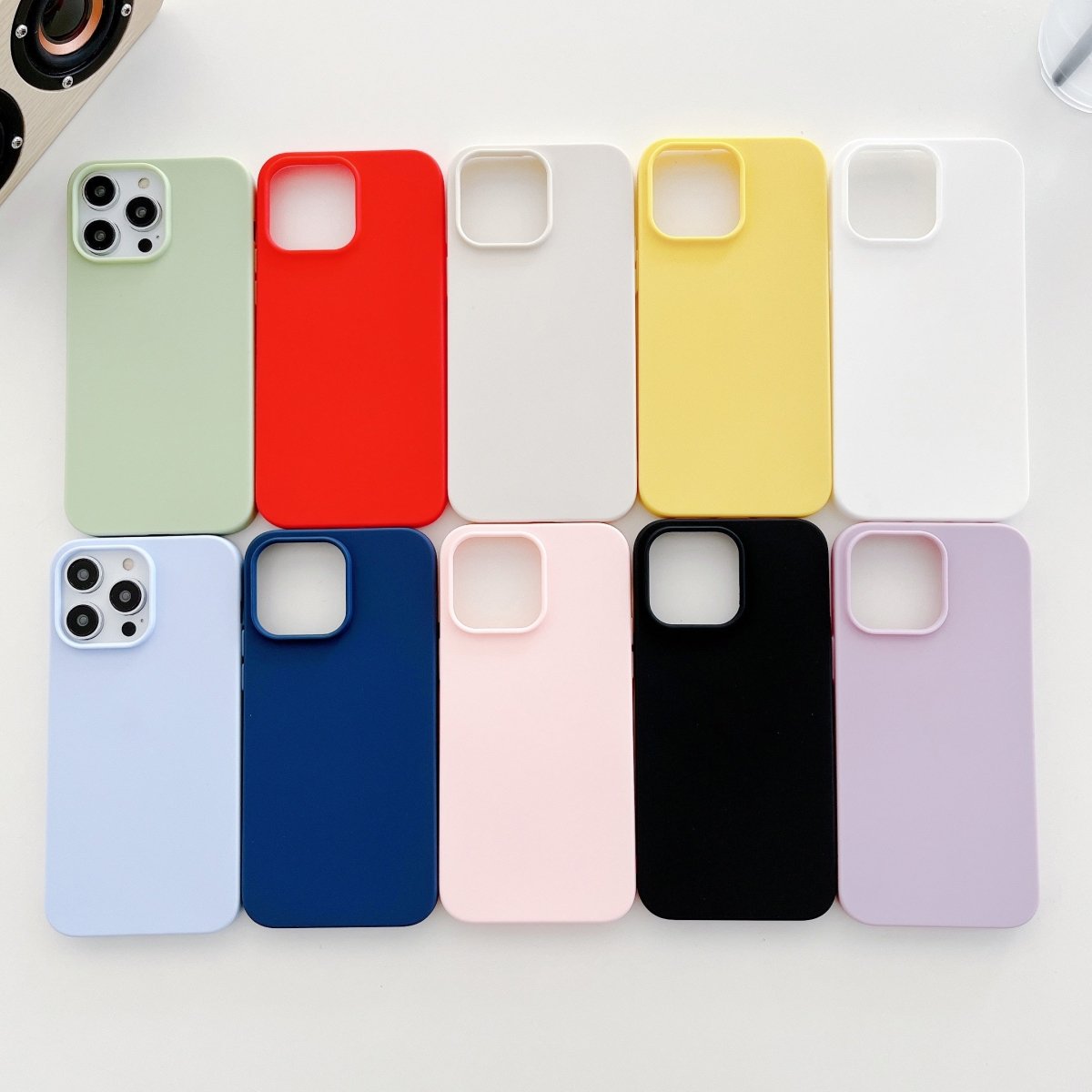 Candy Colour Pastel Chic - Original Liquid Silicone Case for iPhone 12/11/XS/X & More - iPhone Cases - Scribble Snacks