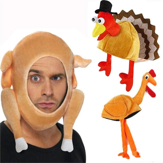Carnival Chicken Leg Thanksgiving Party Hat - Other Clothing - Scribble Snacks