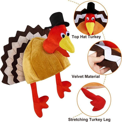 Carnival Chicken Leg Thanksgiving Party Hat - Other Clothing - Scribble Snacks