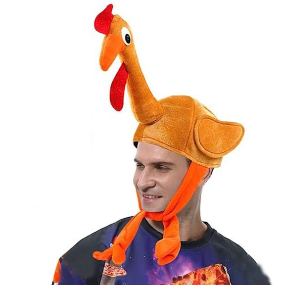 Carnival Chicken Leg Thanksgiving Party Hat - Other Clothing - Scribble Snacks