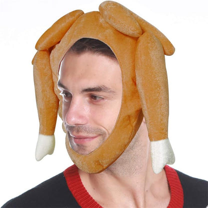 Carnival Chicken Leg Thanksgiving Party Hat - Other Clothing - Scribble Snacks