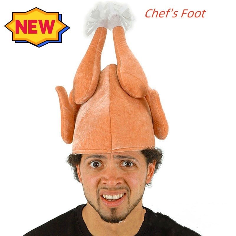 Carnival Chicken Leg Thanksgiving Party Hat - Other Clothing - Scribble Snacks