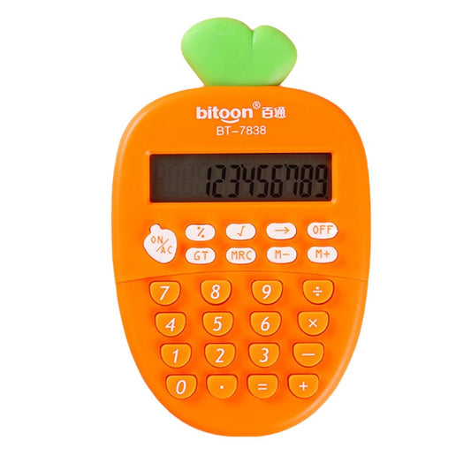 Carrot Cartoon Pocket Calculator - Calculator - Scribble Snacks