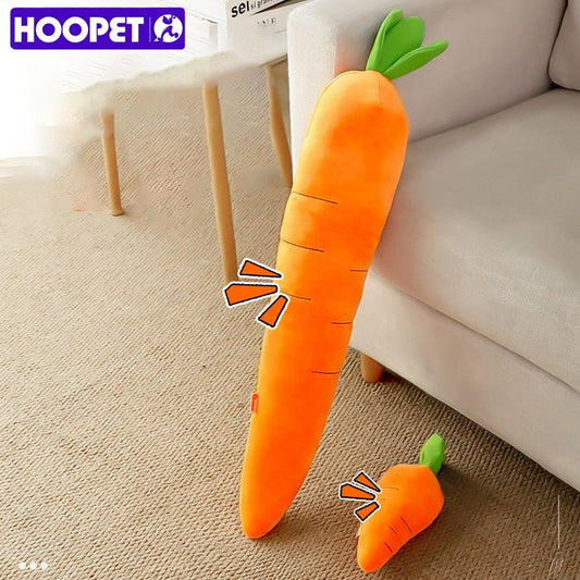 Carrot Chew Toy for Dogs, Plush Sound Toy - Soft Plush Toys - Scribble Snacks