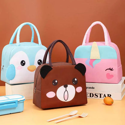 Cartoon Animal Insulated Lunch Bag - Lunch Box - Scribble Snacks