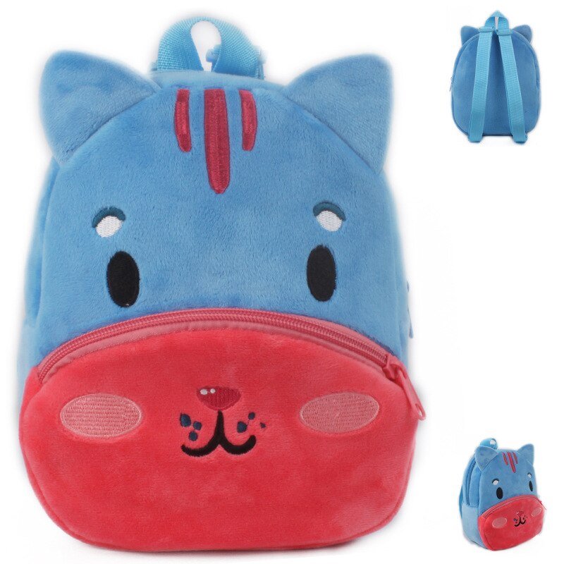 Cartoon Animal Plush Backpack - Bags & Backpacks - Scribble Snacks