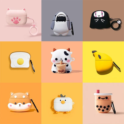 Cartoon Animal Silicone Case for AirPods Pro - Airpods Cases - Scribble Snacks