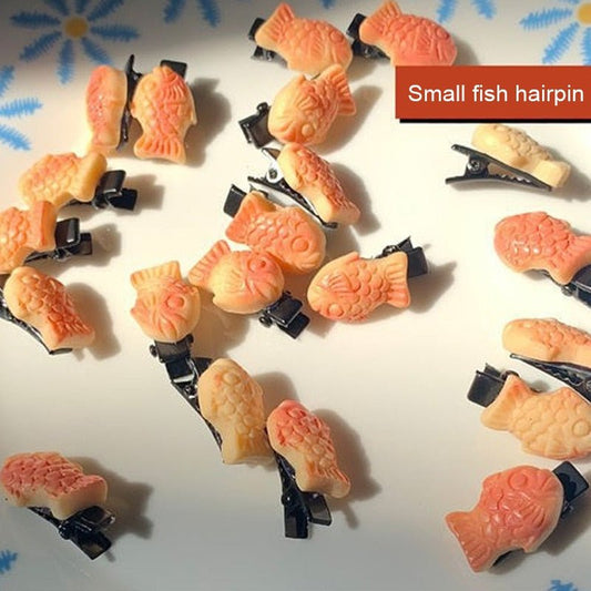 Cartoon Colored Fish Mini Hair Clip: Kids Hairpin Accessory - Hair Clip - Scribble Snacks