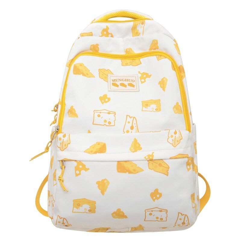 Cartoon Print Women's Backpack for Laptops, Travel and School - Bags & Backpacks - Scribble Snacks